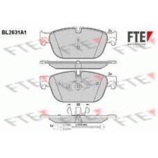 FTE BL2631A1 Brake Pads for Citroen C4/C5/C6/DS4/DS5, Peugeot 308/407/508/RCZ - Front Axle