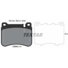 Textar 2394501 Brake Pads for Mercedes C-Class, CLC, CLK & SLK - Front Axle