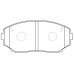 SB Nagamochi (Japan) BP23813 Brake Pads for Mazda, Mitsubishi, Ford, Lincoln - Front Axle