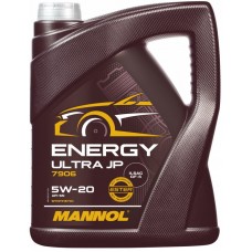 MANNOL MN7906 Energy Ultra JP 5W20 Synthetic Oil for Japanese, Korean & other Cars (5-Liters)