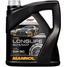 MANNOL MN7715-4 Longlife Synthetic 5W30 Engine Oil (4-Liter)