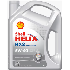 Shell Helix HX8 Synthetic 5W-40 Oil - Suitable for Most Vehicles - (4-liters)