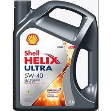 Shell Helix Ultra 5W-40 Pure Plus Fully Synthetic Engine Oil (4-Liters)